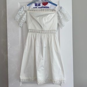 Ted Baker White Lace Crochet Dress